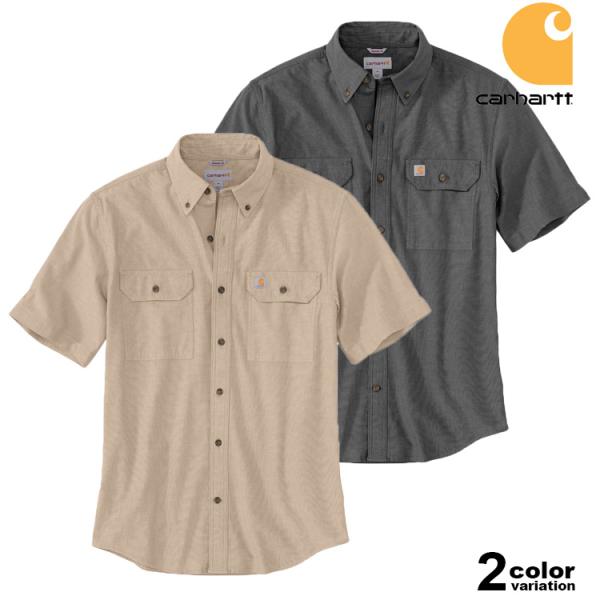 Carhartt カーハート シャンブレーシャツ 半袖 ルーズフィット Fort Loose SS ...