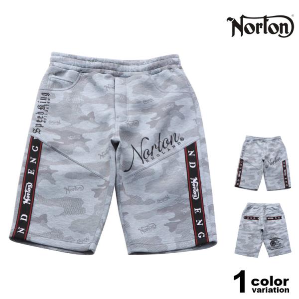 NORTON ノートン ショートパンツ ハーフパンツ 迷彩柄 カモ柄 ポンチ イージーショーツ スウ...