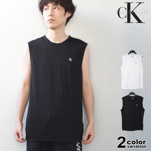 カルバン クライン CALVIN KLEIN ラッシュガード ノースリーブ Tシャツ メンズ 水着 ...