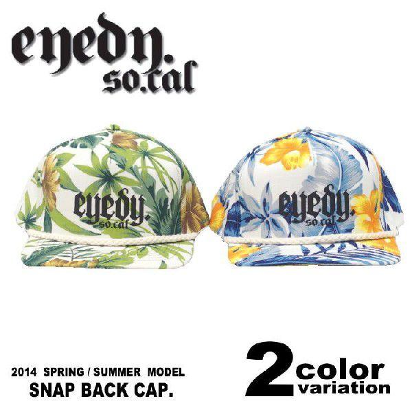 EYEDY アイデイー キャップ スナップバック アロハ柄 トロピカル メンズ/EYE-CAP039