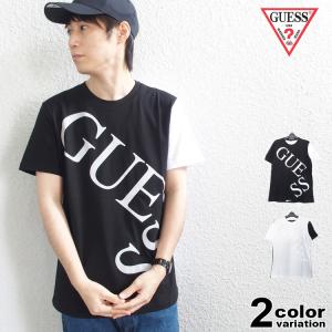 激レア GUESS ゲス Tシャツ 半袖 メンズ レディース リフレクティブ プリント ロゴ トップス 国内正規別注品