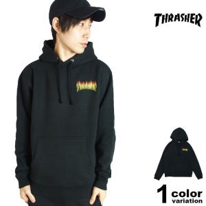 スラッシャー THRASHER パーカー スウェット プルオーバー 裏起毛 メンズ FLAME OVERLAY HOOD SWEAT PARKA｜hiphopdope