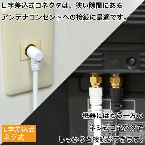 アンテナケーブル 15m 選べるコネクタ/色 ...の詳細画像5