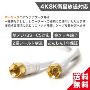 アンテナケーブル 2m 選べるコネクタ/太さ/...の詳細画像1