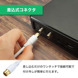 アンテナケーブル 2m 選べるコネクタ/太さ/...の詳細画像5