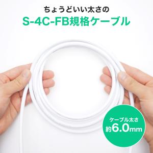 アンテナケーブル 3m ネジ式-ネジ式 4K ...の詳細画像4
