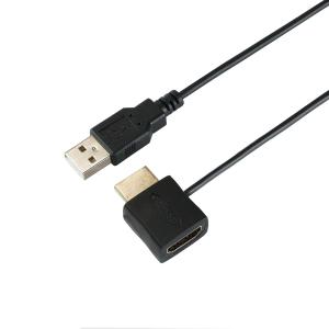HDMI-USB電源アダプタ HDMIタイプAオス-HDMIタイプAメス USB標準コネクタ 電源不足 5V 給電 HDMI-138USB HORIC｜hipregio-yh