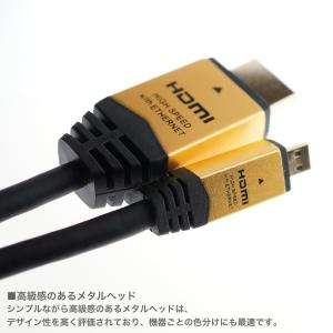 HDMIマイクロケーブル 2m 4K/30p ...の詳細画像4
