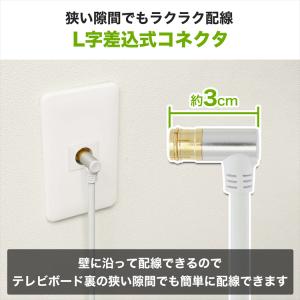 【在庫処分セール】アンテナケーブル 3m L字...の詳細画像3