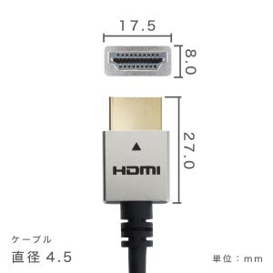 HDMIケーブル 1m スリム コンパクト タ...の詳細画像5