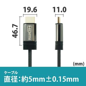 光ファイバーHDMIケーブル 15m メッシュ...の詳細画像5
