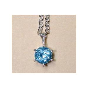 ”キュートな小爪のプチネック♪”　５ｍｍ スイス・ブルートパーズ