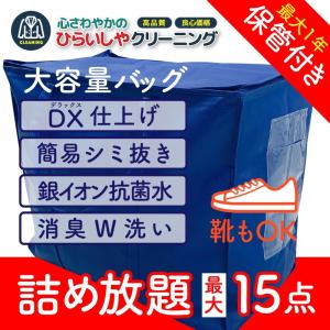 クリーニング 宅配 保管 衣替え 送料無料 しみ抜き 99％除菌付 100％手仕上げ 宅配クリーニング 厚生労働省認可店 １年保管付き 15点 詰め放題｜hiraishiya-cleaning