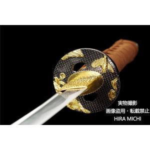高級模造刀 居合刀 打刀 1045炭素鋼 未開...の詳細画像5