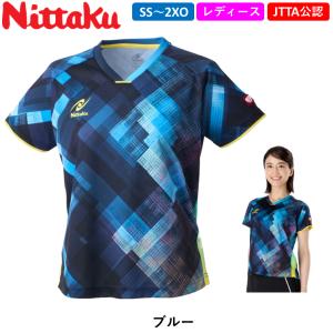 ニッタク 卓球ウェア エクラインレディースシャ...の詳細画像1