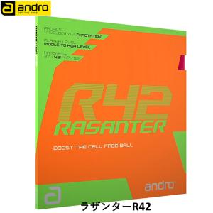 andro アンドロ 卓球 ラバー ラザンターR42 攻撃用 テンション 裏ソフト｜ひら卓屋