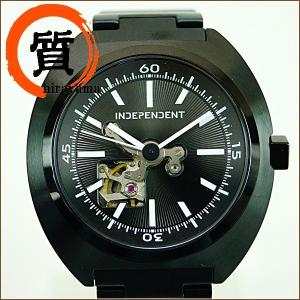 CITIZEN インディペンデント BJ3-641-51 ブラック メンズ 腕時計 自動巻 Ｓランク 中古  YG611｜hirayama78ten