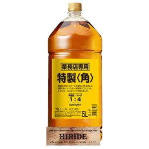 SUNTORY サントリーウイスキー 角瓶 5000mlペットボトル 特製角　５L 5.０L　※ディスペンサーポンプは添付しておりません｜hirideliquorstore