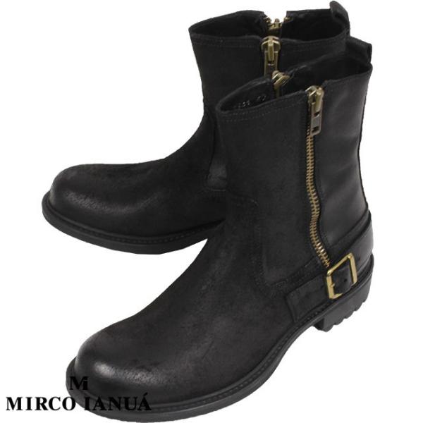 MIRCO IANUA ミルコ イナウア メンズ  ブーツ  3341 Vintage Nero ブ...