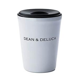 DEAN&DELUCA ステンレスタンブラーホワイト 260ml 蓋つき 保冷保温 ステンレス製 広口 コーヒーカップ 8.5×12.2cm｜hiro-life-shop