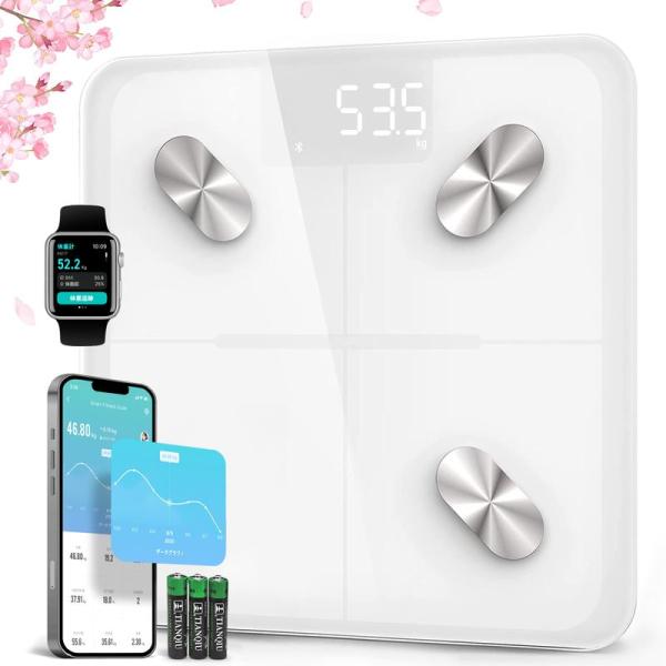 Etekcity 体重計 スマホ連動 体組成計 13項目測定可能 専用アプリ データ自動グラフ化 B...