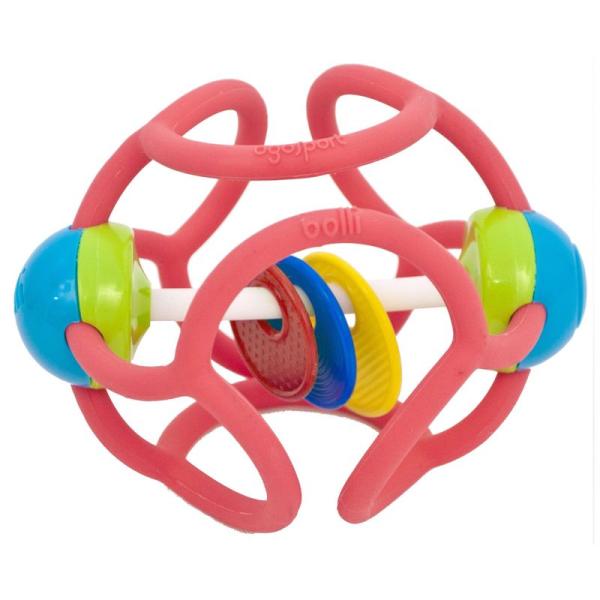 ボリィラトル はじめてボール 歯がためラトル にぎって かじって ひっぱって 安心素材 出産祝い・ギ...