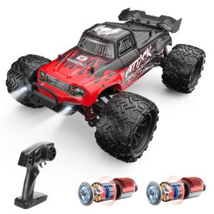 DEERC ラジコン ラジコンカー オフロード ダブルモーター 4WD 高速 30km/h 1/16スケール 電動RCカー RTR 全地形対