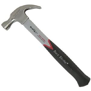 Estwing emrf20 C Surestrike Curved Claw Hammer Fibreglassシャフト560 g 20oz