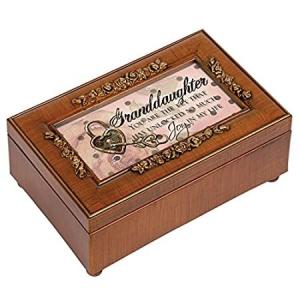Cottage Garden Petite Rose Granddaughter Music Jewelry Box Plays