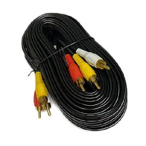 iMBAPrice RCA M/Mx3 オーディオ/ビデオケーブル ゴールドメッキ ＆ndash; オーディオビデオ RCAケーブル 50 Feet iMBA-3RCA-50