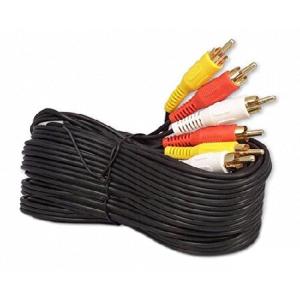 iMBAPrice RCA M/Mx3 オーディオ/ビデオケーブル ゴールドメッキ ＆ndash; オーディオビデオ RCAケーブル 25 Feet OMEL-EZ-PN-6718794