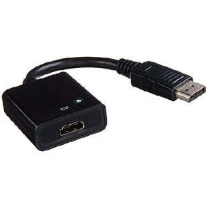 AddOn 8in DisplayPort to HDMI Adapter Cable - Video adapter - DisplayPort / HDMI - DisplayPort  to HDMI  - 7.9 in - black
