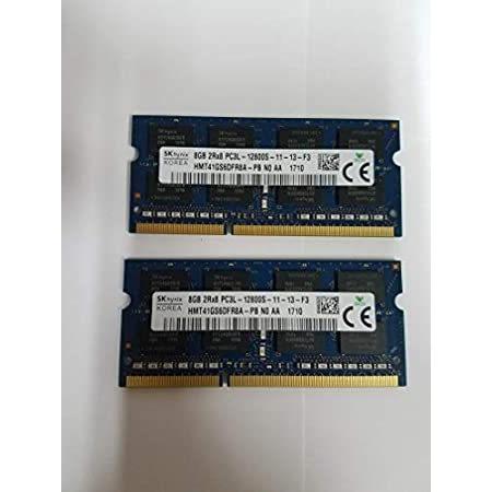 モジュール 16GB（8GB×2）、204ピンSODIMM、DDR3 PC3L-12800、1600...