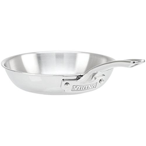 【並行輸入品】Viking Culinary 3-Ply ステンレス スチール フライパン, 8 I...