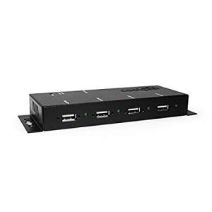 CoolGearメタル4&amp;#xA0;- port USB 2.0電源供給ハブfor Industrial使用W /スクリューロック