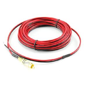 CablesOnline 25フィート 18 AWG スピーカーワイヤー シングルケーブル RCAオスプラグ付き AV-SK125
