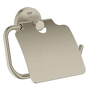 GROHE 40367EN1 エッセンシャル トイレットペーパーホルダー カバー付き つや消しニッケル インフィニティ仕上げ