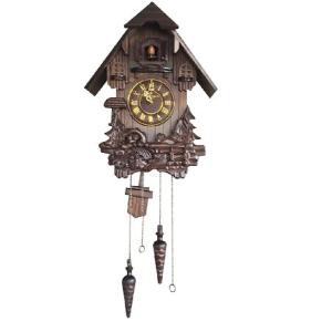 Vmarketingsite 壁用Cuckoo 時計 黒い森の木製 Cuckoo 時計 黒い森の手彫りのカクー時計。 明るいカクウバード音が時間表示され、チャイムは自動停止します。 ギ｜hiro-s-shop