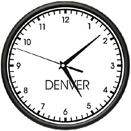 壁掛け時計 おしゃれ Denver TIME ワールドタイムゾーン時計 オフィス ビジネス
