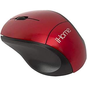 iHome ワイヤレス 旅行 マウス レッド