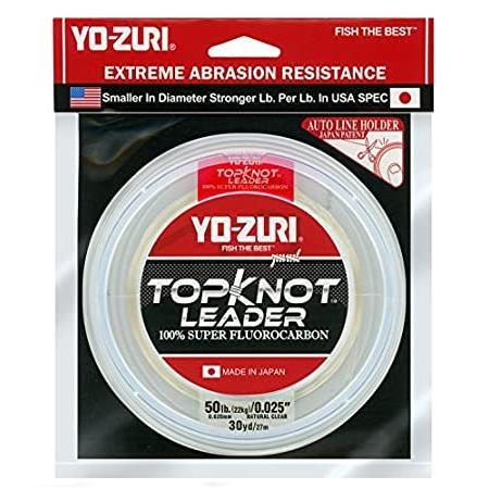 Yo-Zuri 釣り糸 Topknot 30ヤード シンキングリーダー ナチュラルクリア 50ポンド