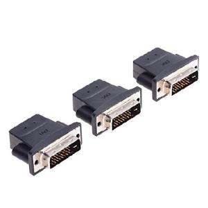 FREEGENE DVI ヘッドレス ダミープラグ グラフィックカードディスプレイ GPU 検出モニター DVI-D エミュレーター 4K 60Hz 3パック