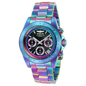 Invicta 腕時計 メンズ 23941 スピードウェイ クォーツ クロノグラフ ブラックダイヤル