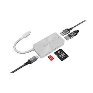 ADAM Elements 5イン1 USB Cハブ 80W USB C PD SDカード/microSDカードリーダー USB A 3.1ポート2個