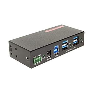 GearMo USB 3.0 4ポート工業メタルハブW / 15kv ESD保護
