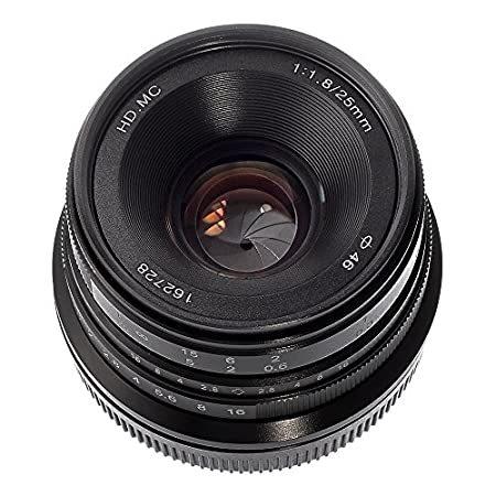 Fotga 25mm f1.8 Manual Focus HD/MC Prime Lens for ...