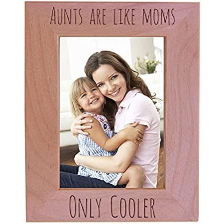 CustomGiftsNow Aunts are Like Moms Only クーラー 木製フォト...