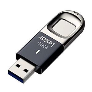 Lexar JumpDrive指紋F35 256GB USB 3.0フラッシュドライブ ブラック/シルバー