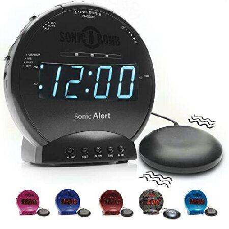 Sonic Alert Sonic Bomb Dual Alarm Clock with Bed S...