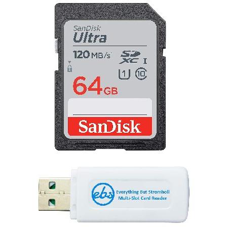 SanDisk 64GB SDXC SD Ultra メモリーカード Works with Cano...
